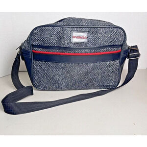 Vintage Givenchy Travel Bag Carry On Luggage Duffle Tweed Overnight Weekender